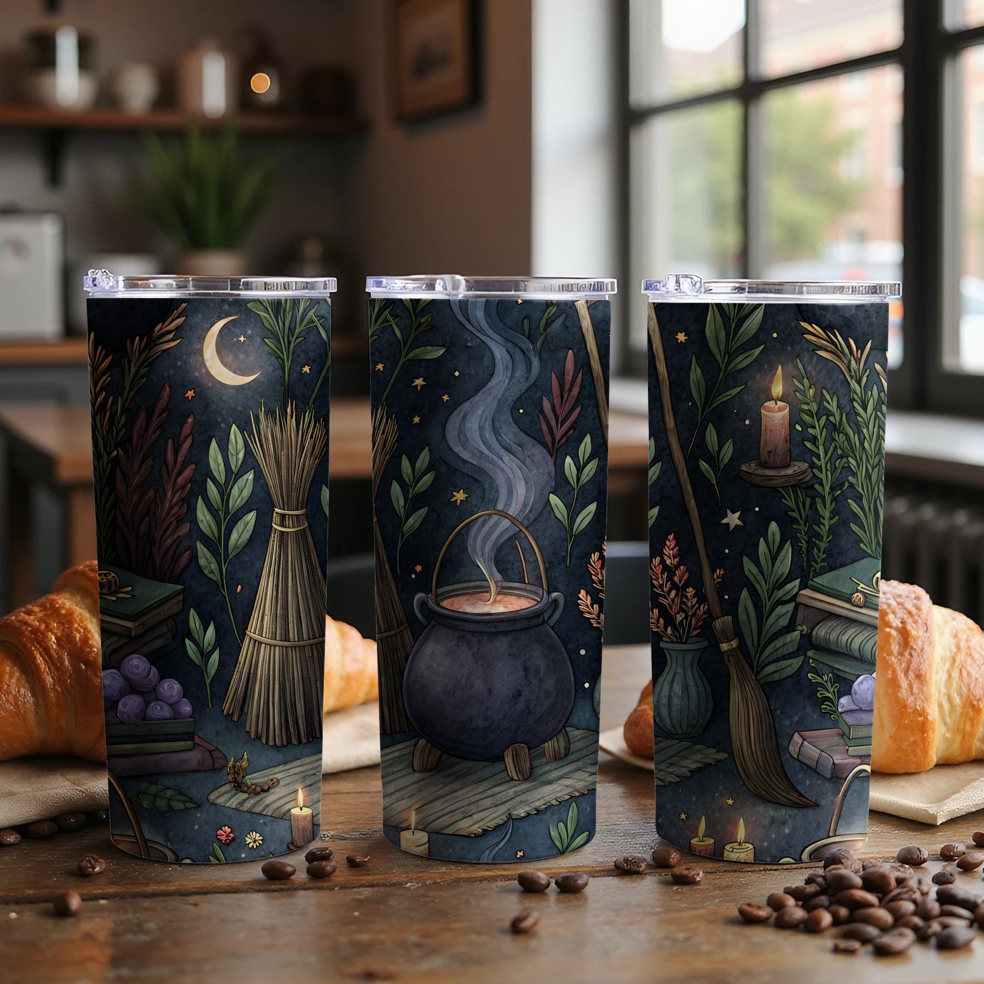 Enchanting Witchcraft Scene Design Tumbler Product