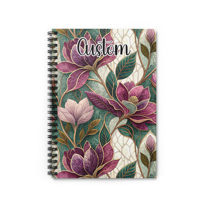 Custom Floral Design Spiral Notebook for Everyday Use