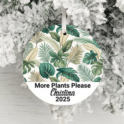 More Plants Please Personalized Hanging Ornament product