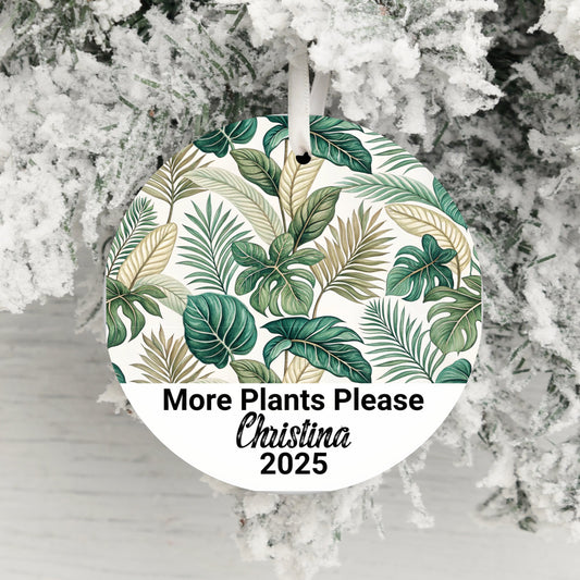 More Plants Please Personalized Hanging Ornament product