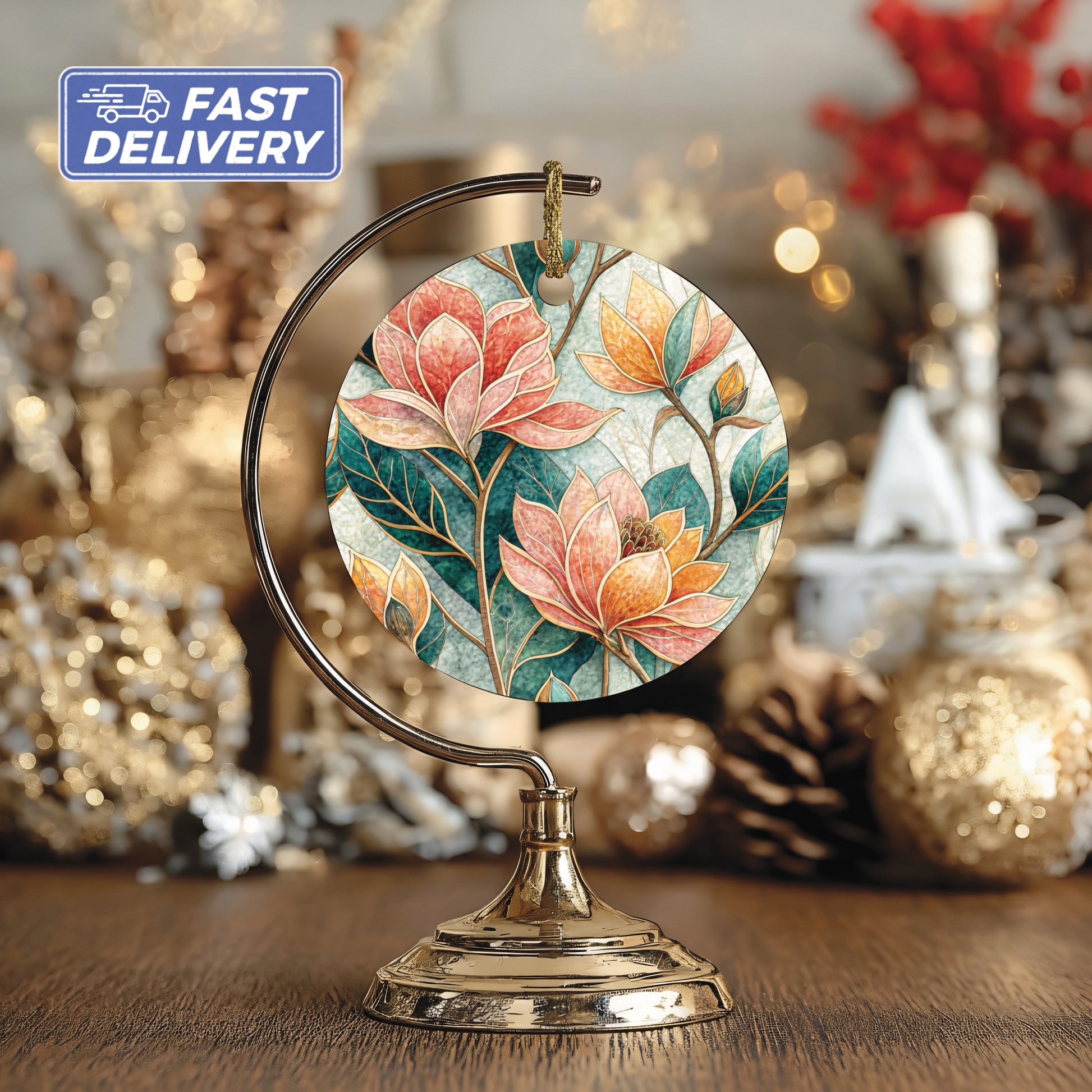 Fast Delivery Floral Design Decorative Ornament