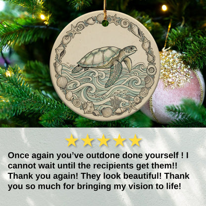 Ocean-Themed Turtle Hanging Ornament product type