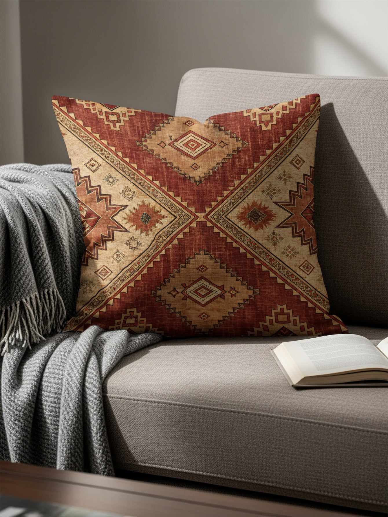Geometric Pattern Decorative Pillow for Home Decor
