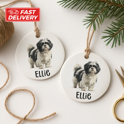 Personalized Dog Name Christmas Ornament product type