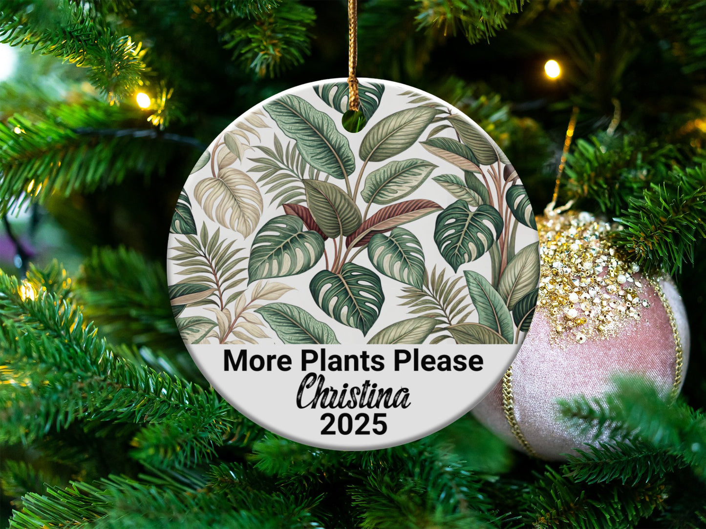 More Plants Please Christina 2025 Ornament product type
