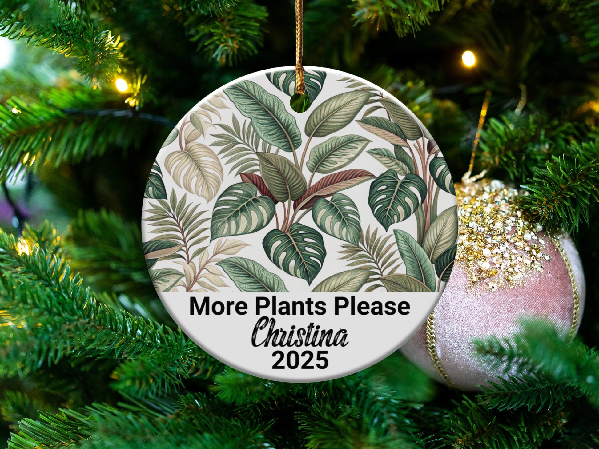 More Plants Please Christina 2025 Ornament product type