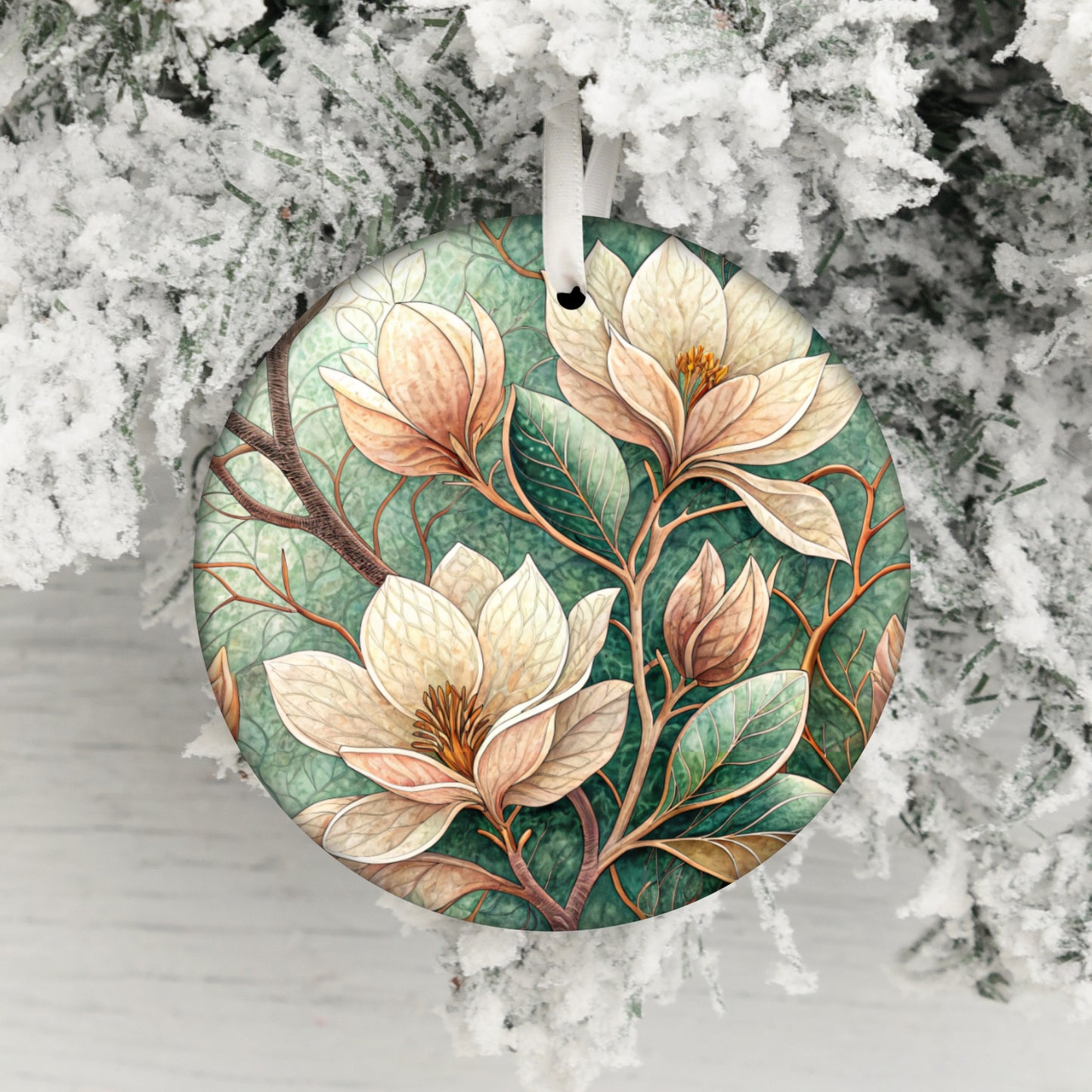 Beautiful Floral Ornament for Festive Holiday Decorations