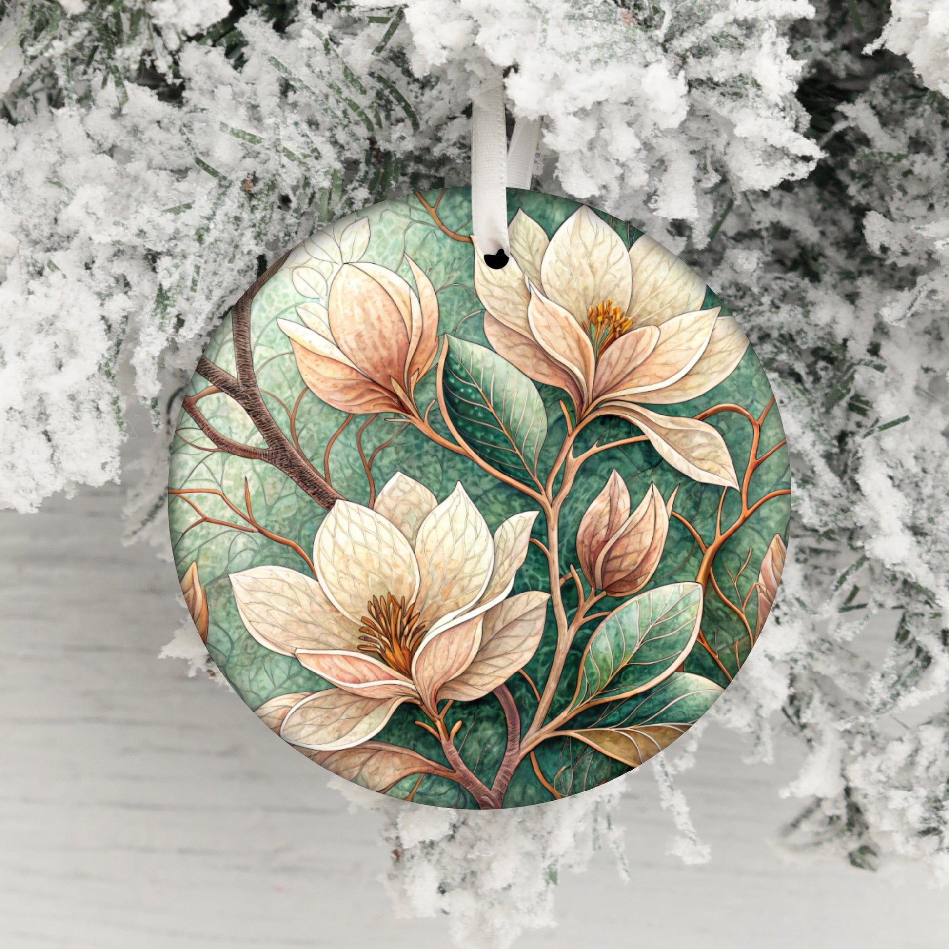 Beautiful Floral Ornament for Festive Holiday Decorations