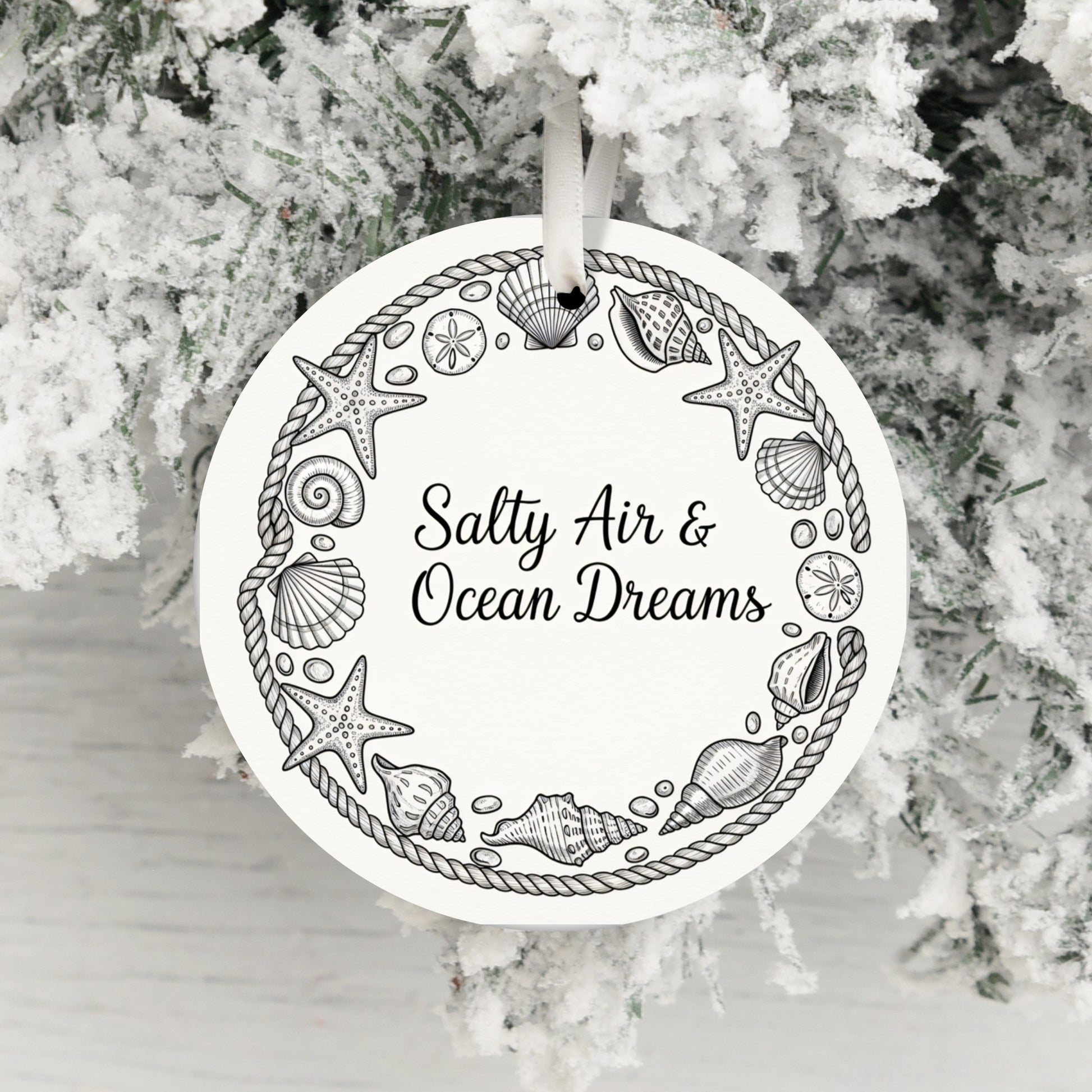 Salty Air and Ocean Dreams Beach Theme Ornament product type