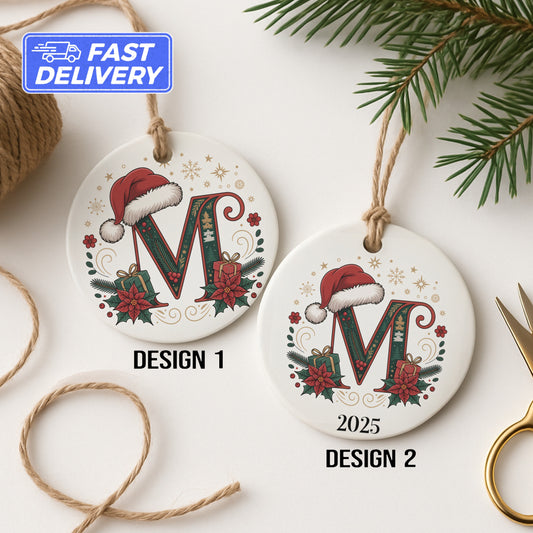 Personalized Christmas Initial Ornaments product type