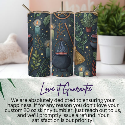 Enchanting Witchy 20 oz Skinny Tumbler for Magic Lovers