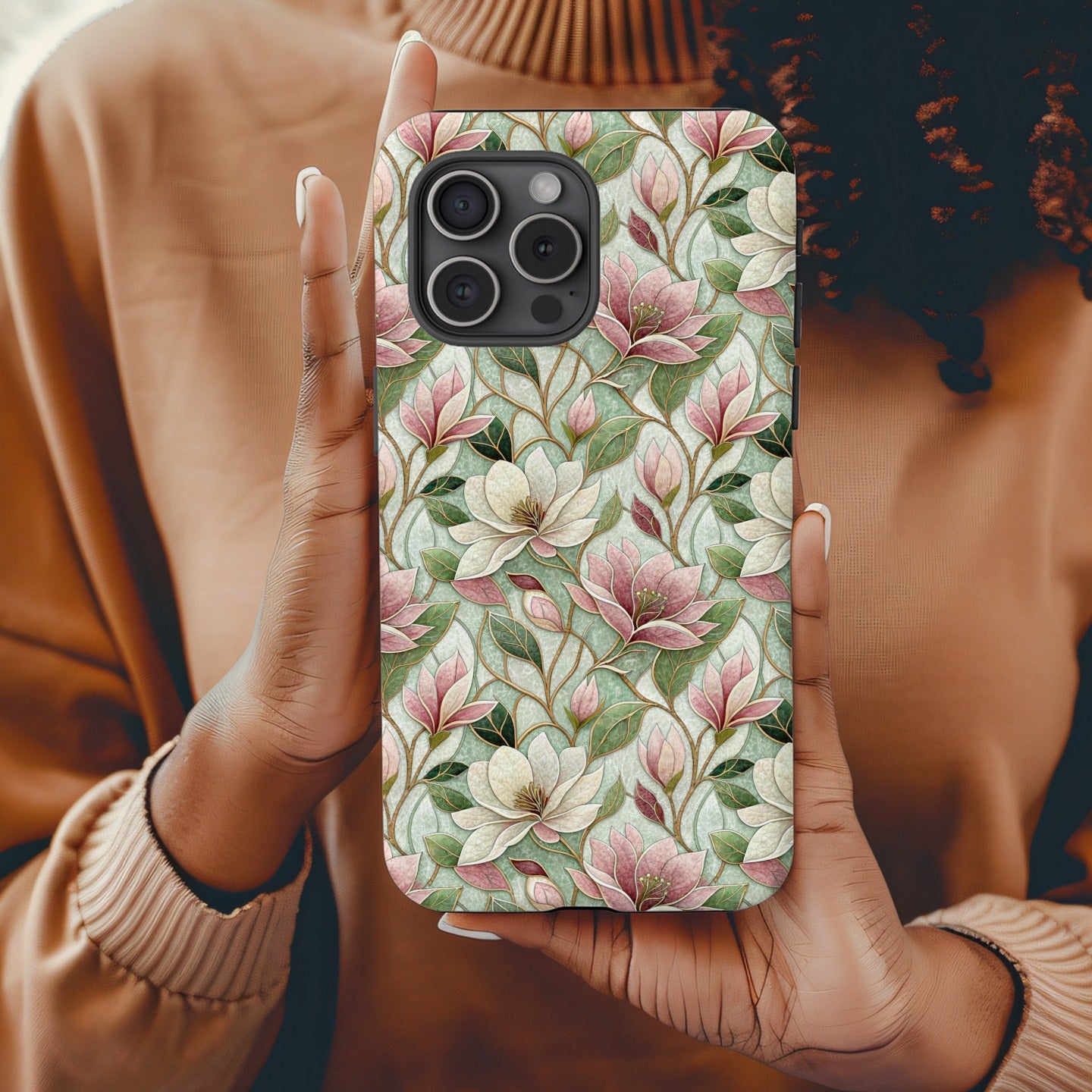 Elegant Floral Patterned Case for Smartphone Protection