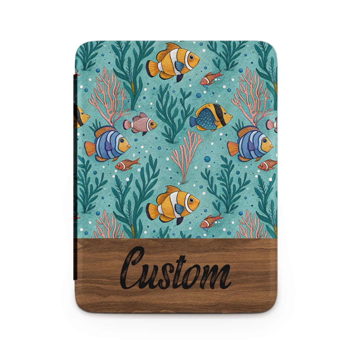 Custom Fish and Coral Underwater Design Notebook