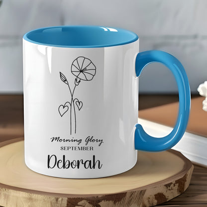 Morning Glory September Deborah Personalized Mug
