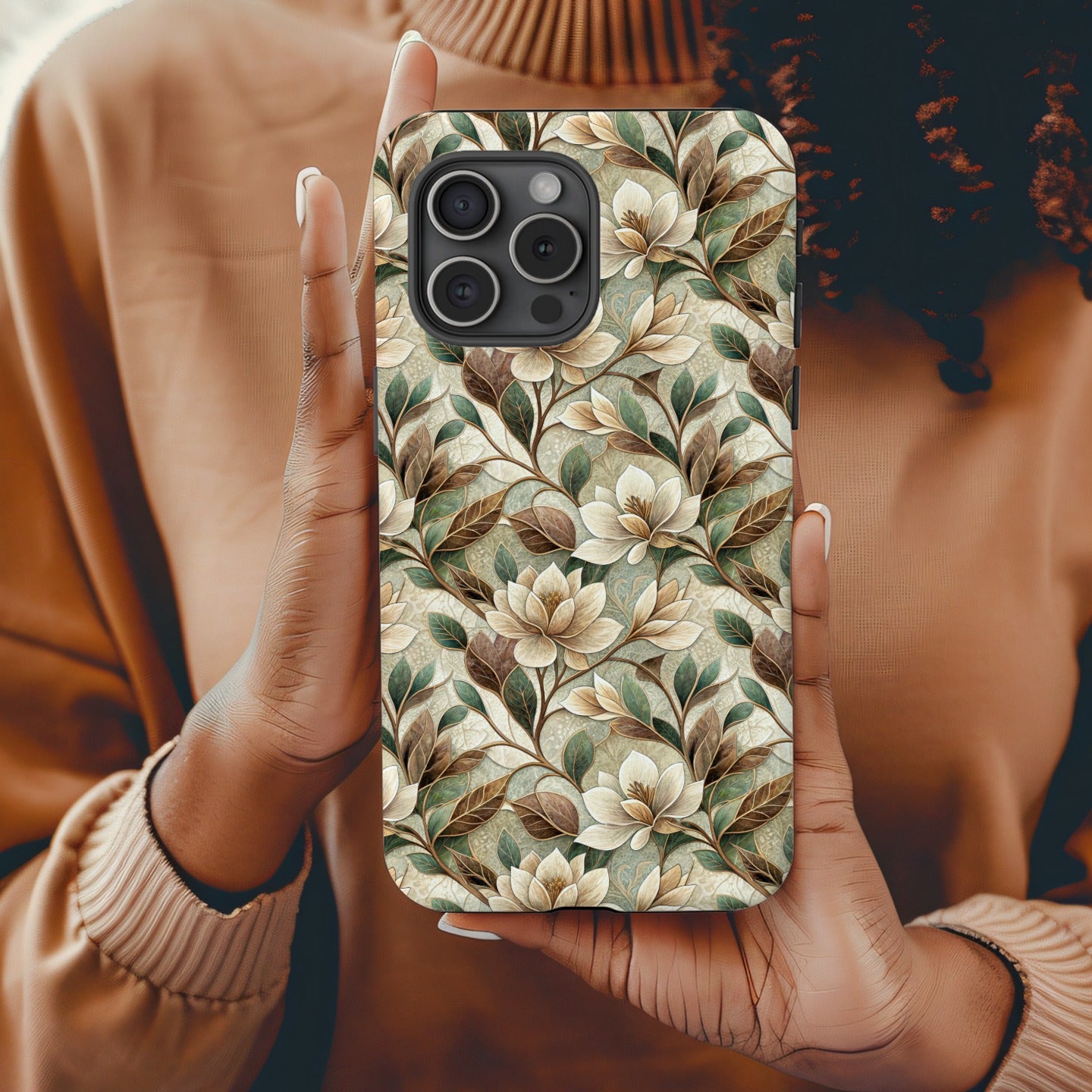 Elegant Floral Design Patterned Smartphone Case