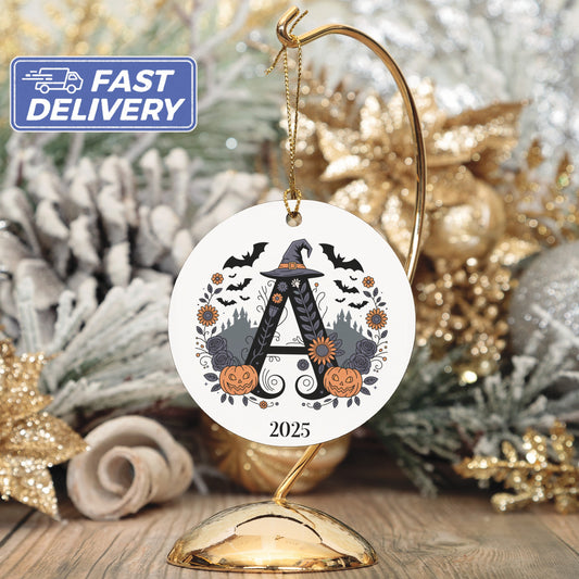 Halloween Themed Personalized 2025 Ornament product type