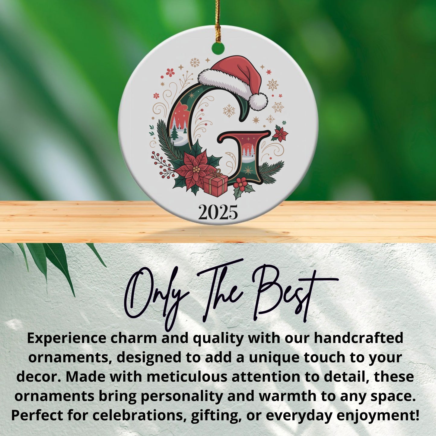 Personalized Christmas Ornament 2025 Holiday Decor product type