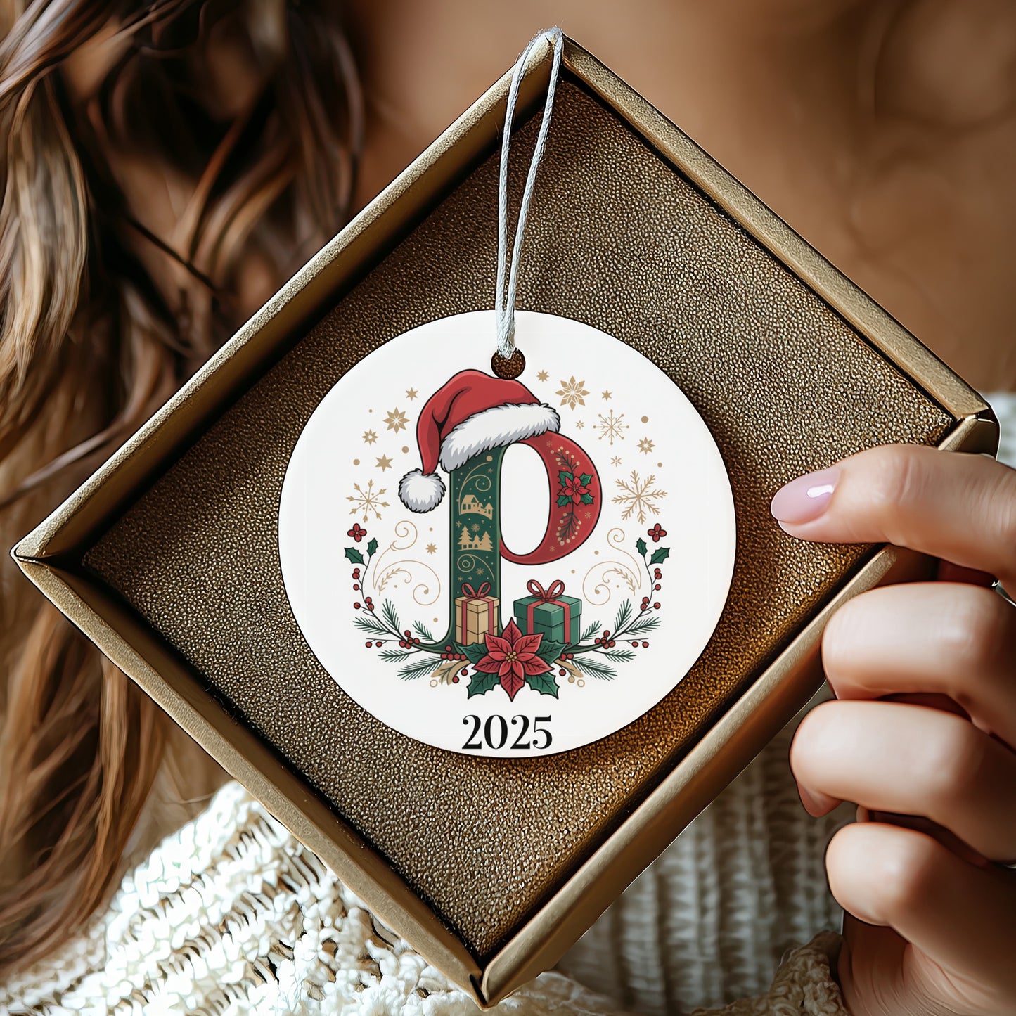 Personalized 2025 Holiday Ornament Christmas Decor product