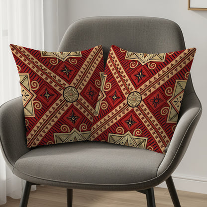 Bold Geometric Pattern Throw Pillow Cover Set