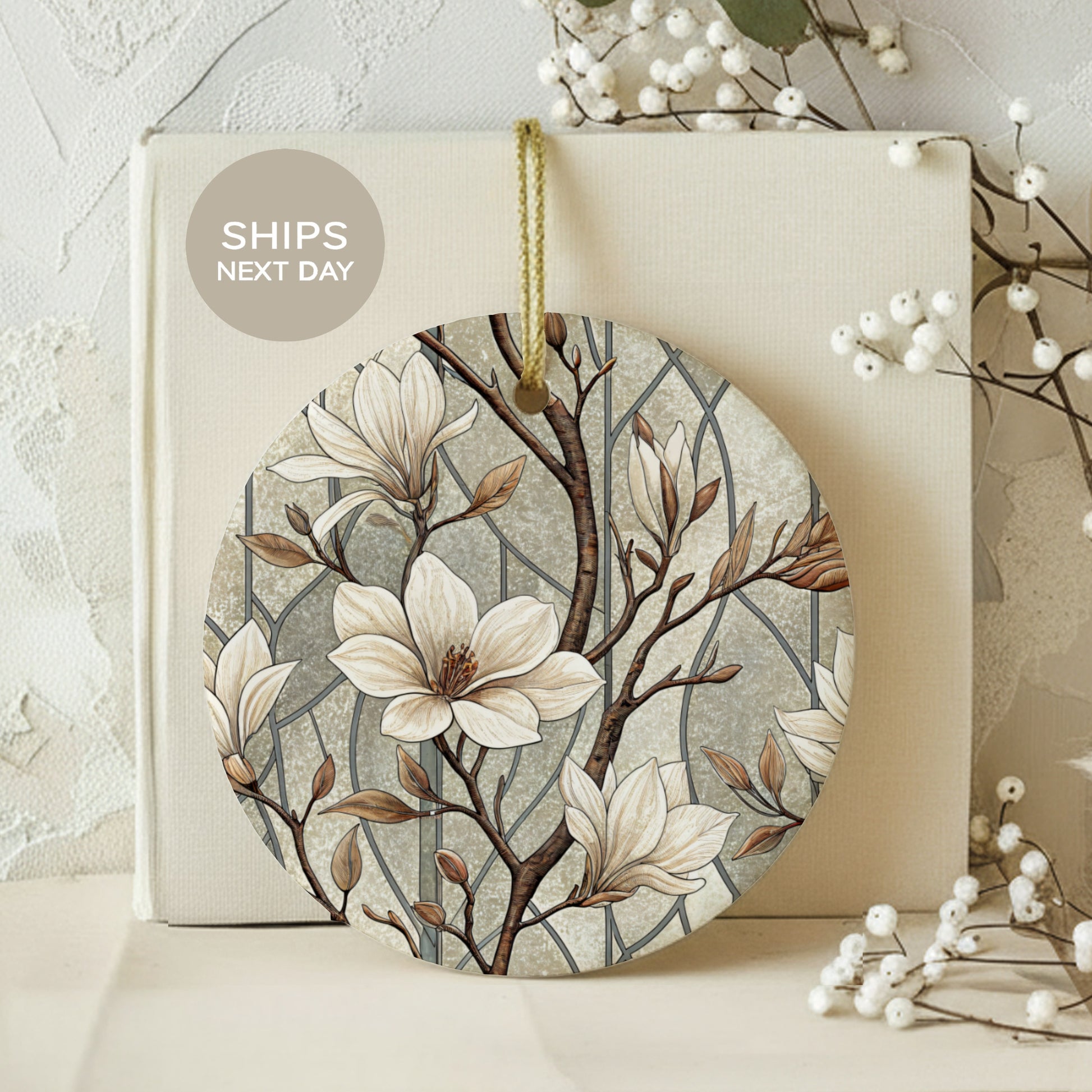 Floral Decorative Ornament with Next Day Shipping