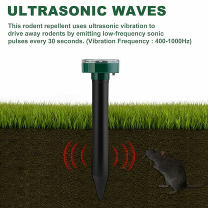 Solar-Powered Ultrasonic Animal Repeller – 2-Pack