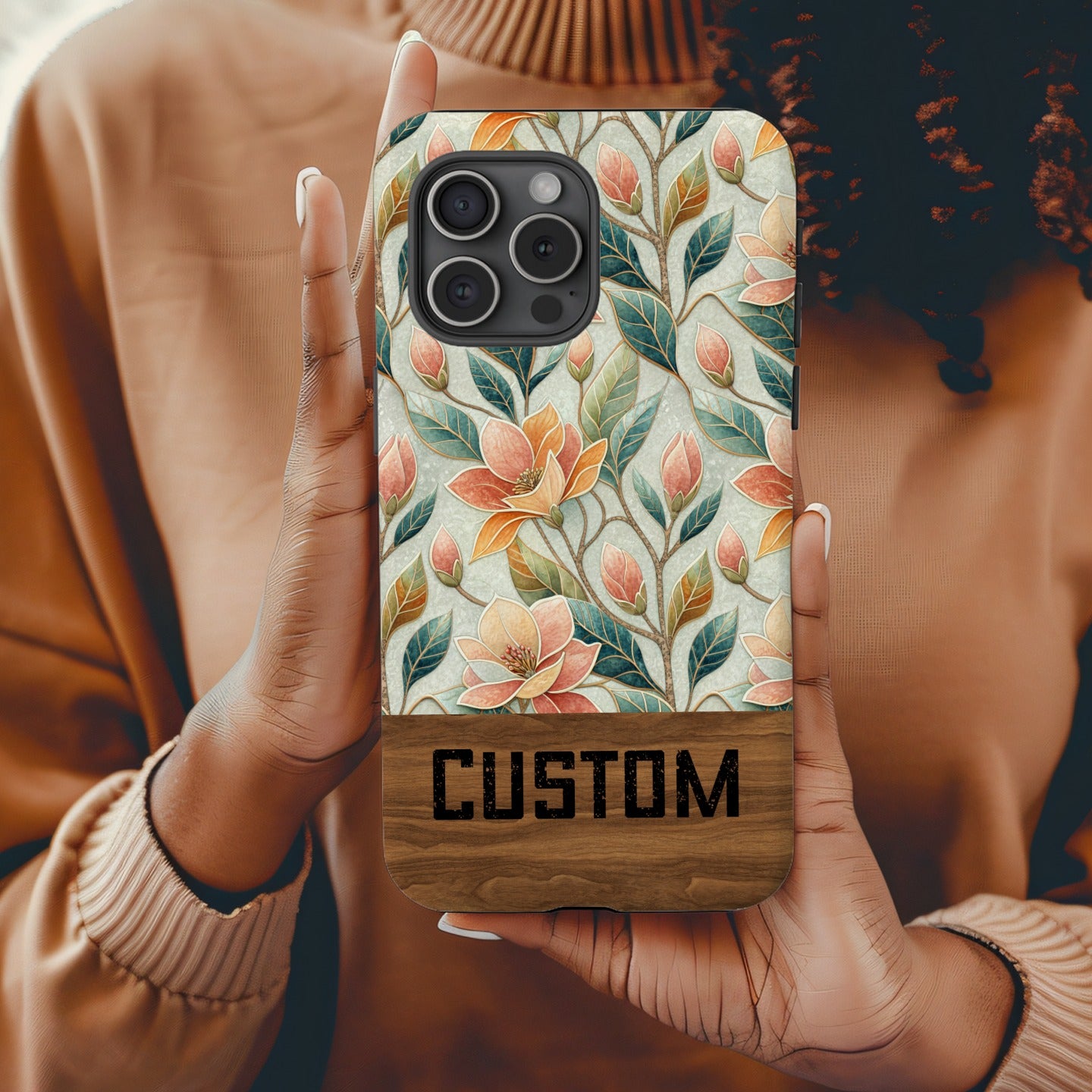 Customizable Floral Design Phone Case for Unique Style