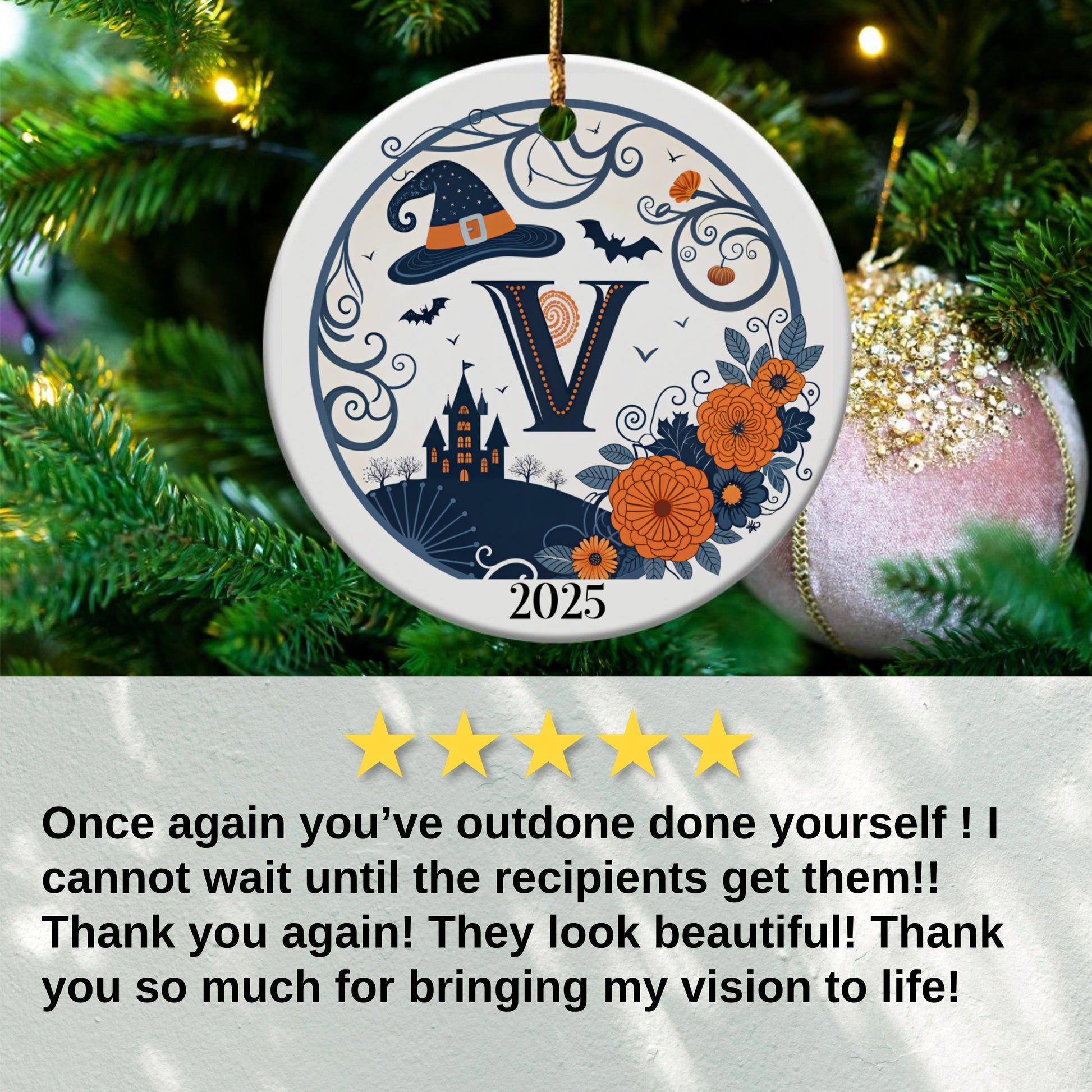 Personalized Halloween 2025 Ornament product