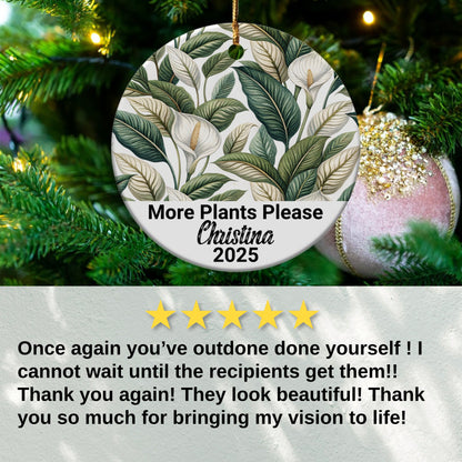 More Plants Please Customizable Holiday Ornament product