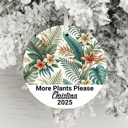 More Plants Please Tropical Custom Ornament product type