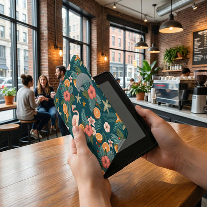 Tropical Floral Pattern E-Reader Cover for a Stylish Look