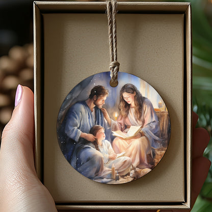 Holy Family Christmas Tree Hanging Ornament product