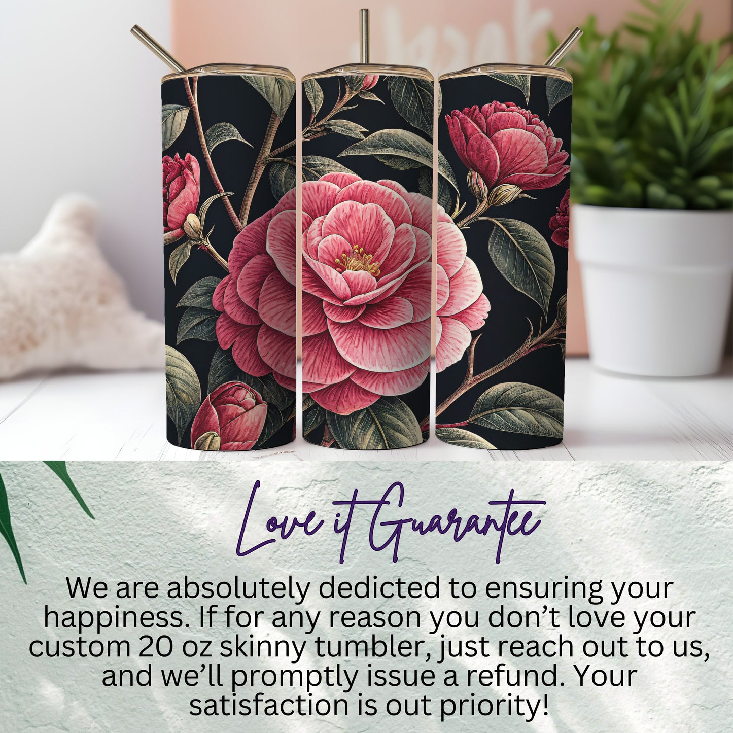 Pink Petal Power A Floral Fantasy Design Tumblers - Walk Greener