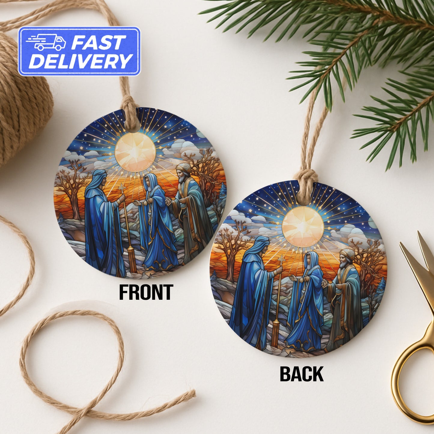 Beautiful Double Sided Religious Ornaments product type