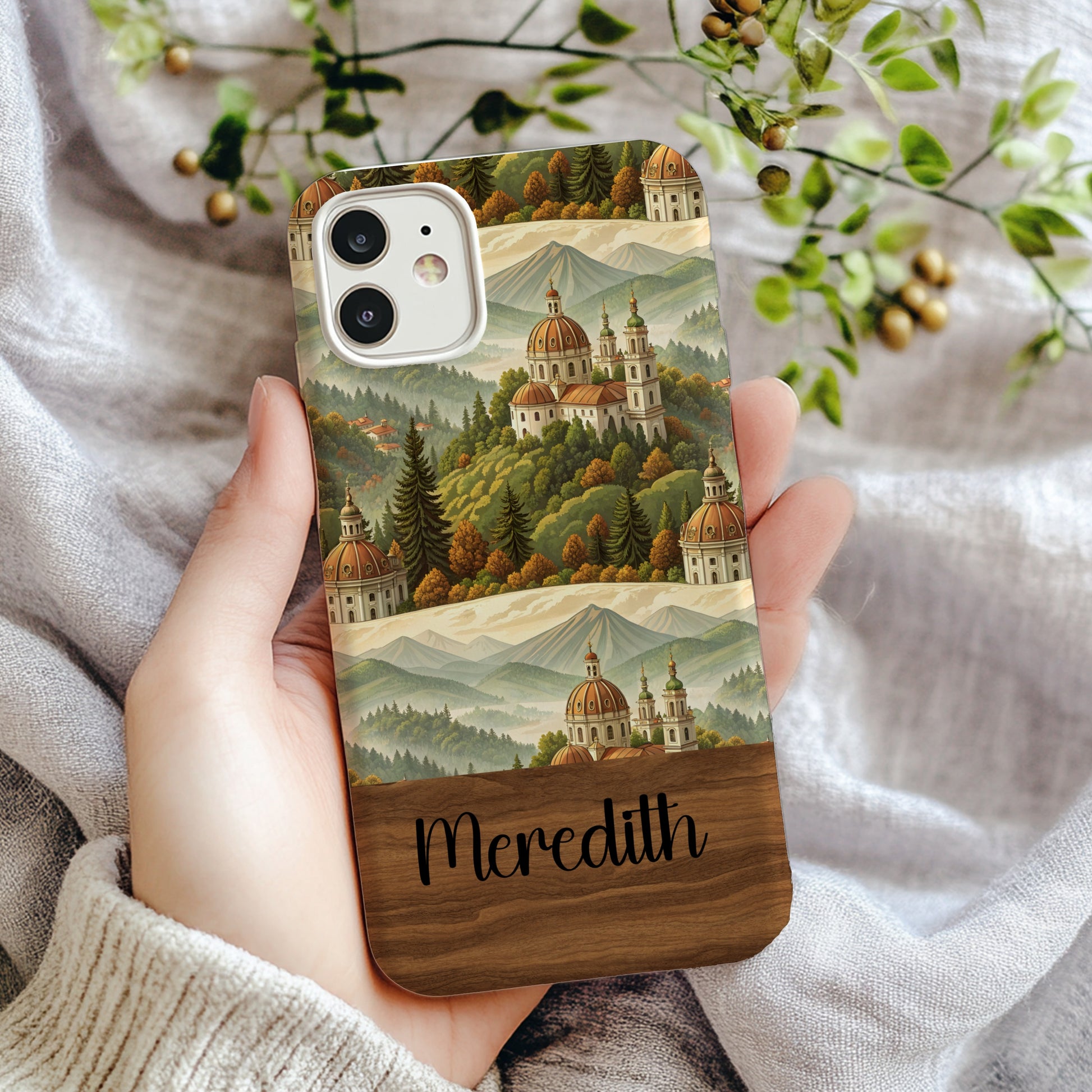 Hand-Painted Scenic Customizable Phone Case Cover