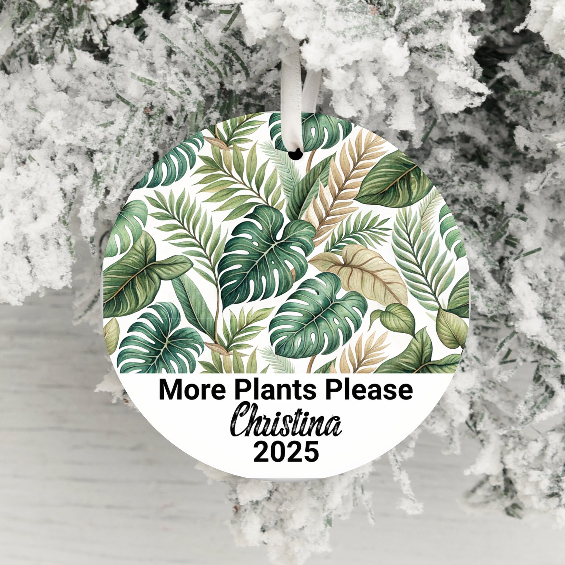 More Plants Please Personalized Ornament product type