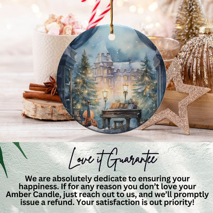 Christmas Snowy Scene Decorative Ornament product type