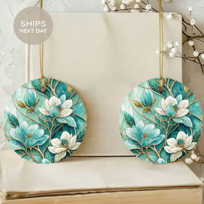 Beautiful Floral Pattern Round Hanging Ornament