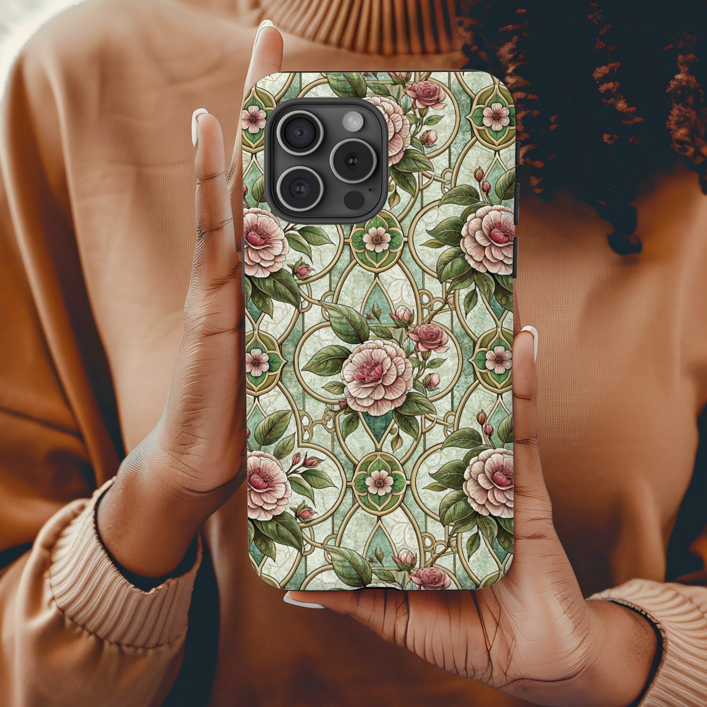 Elegant Floral Pattern Protector Phone Case