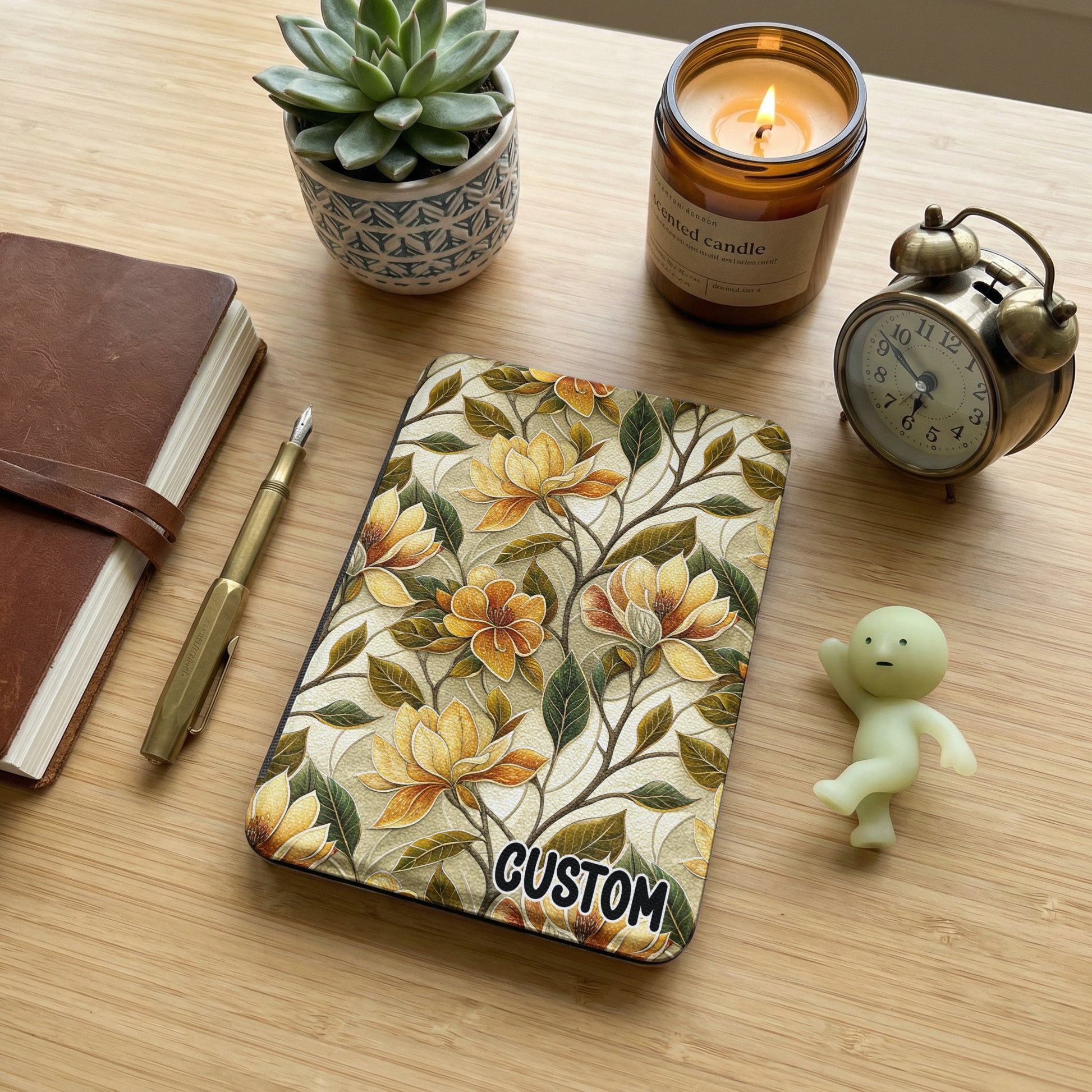 Custom Floral Pattern Notebook with Beautiful Design