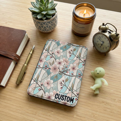Custom Floral Design Tablet Cover With Blossoms