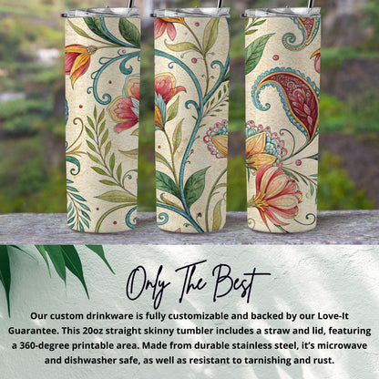 Colorful Floral and Paisley Art Nouveau Inspired Design - Walk Greener