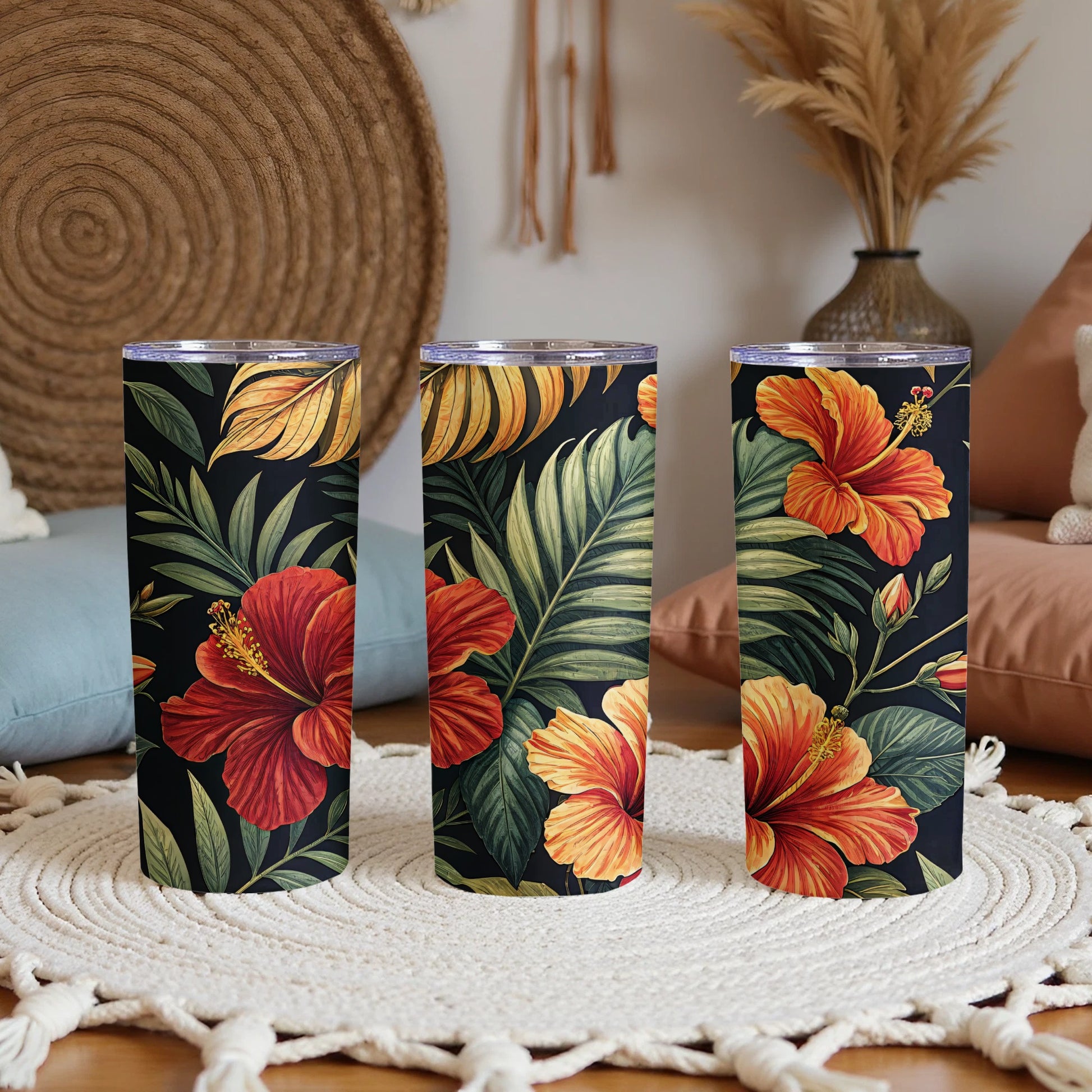 Tropical Floral Design Insulated Tumbler product