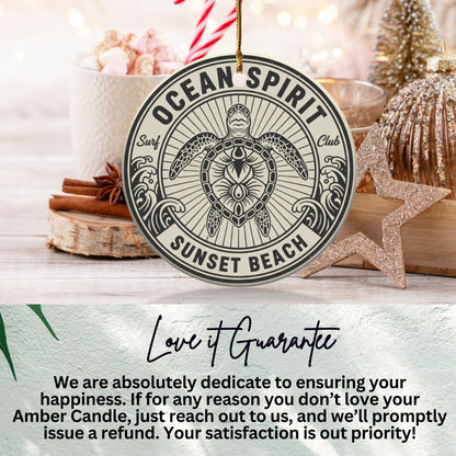 Ocean Spirit Sunset Beach Surf Club Ornament product