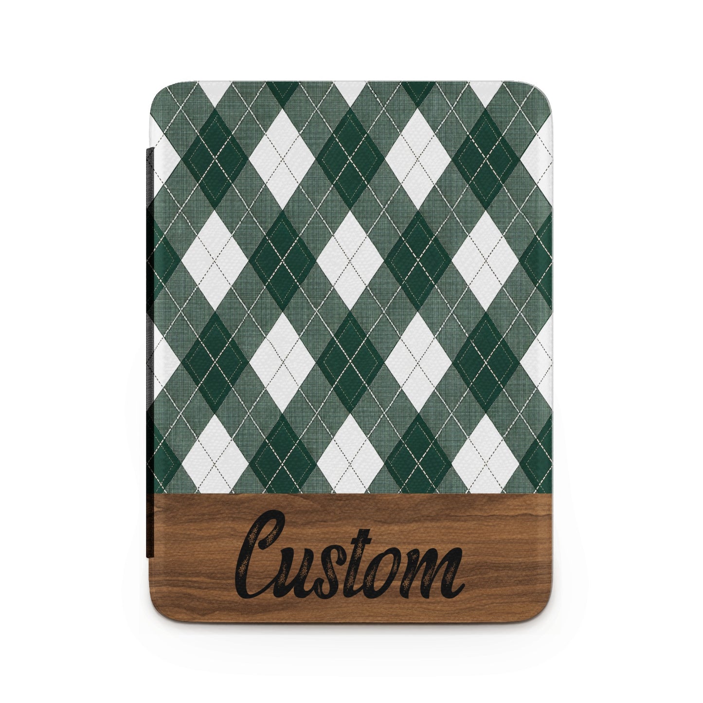 Custom Green Argyle Pattern Design Case Cover