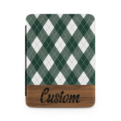 Custom Green Argyle Pattern Design Case Cover
