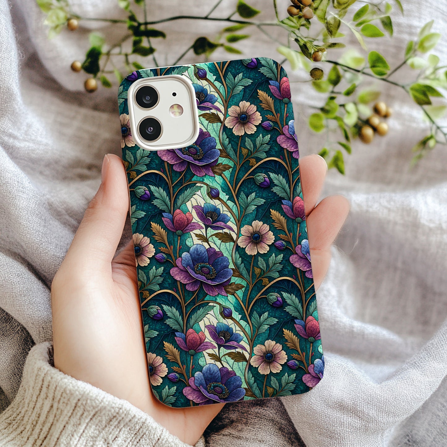 Floral Patterned Protective Case for Smartphones
