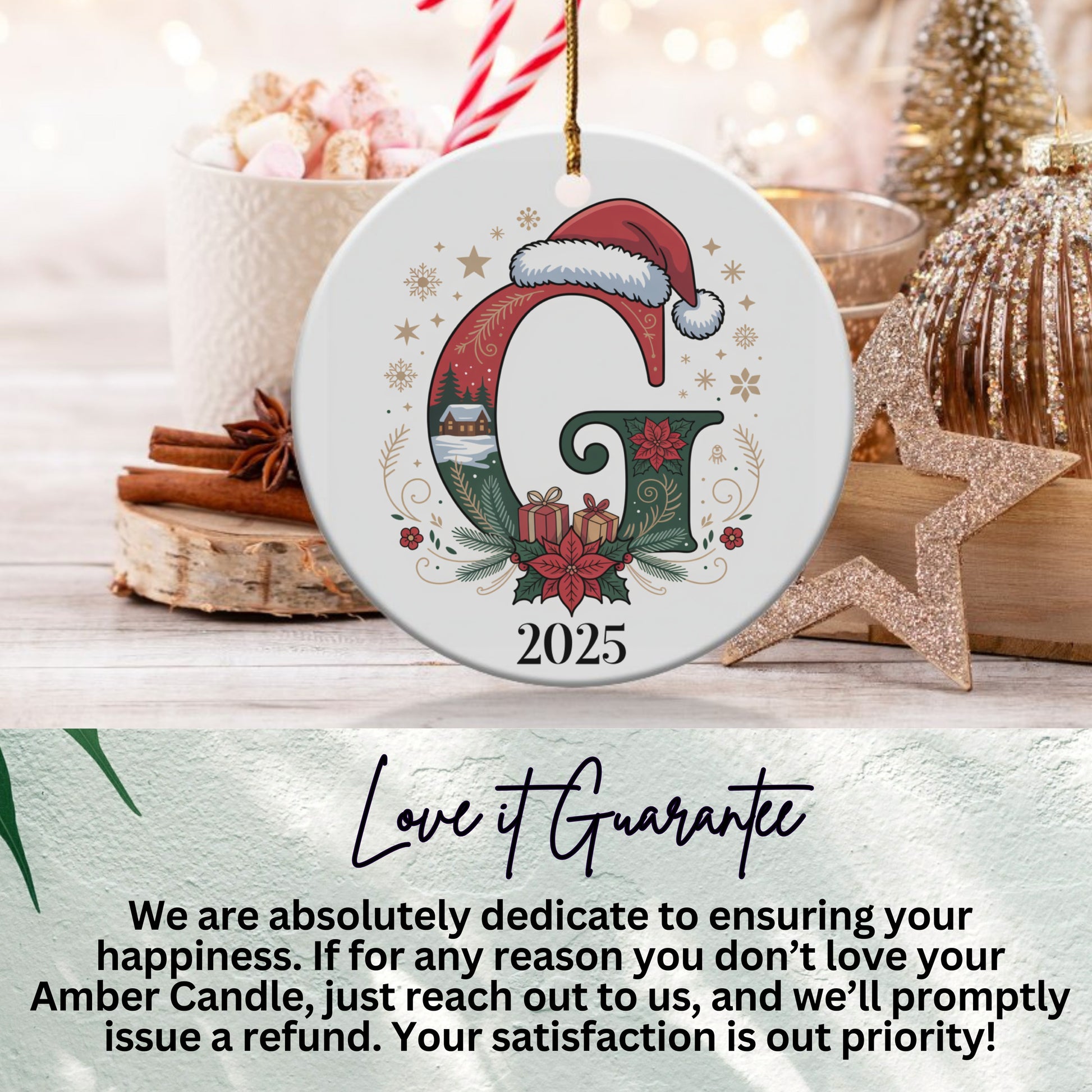 Personalized Christmas G 2025 Ornament product type