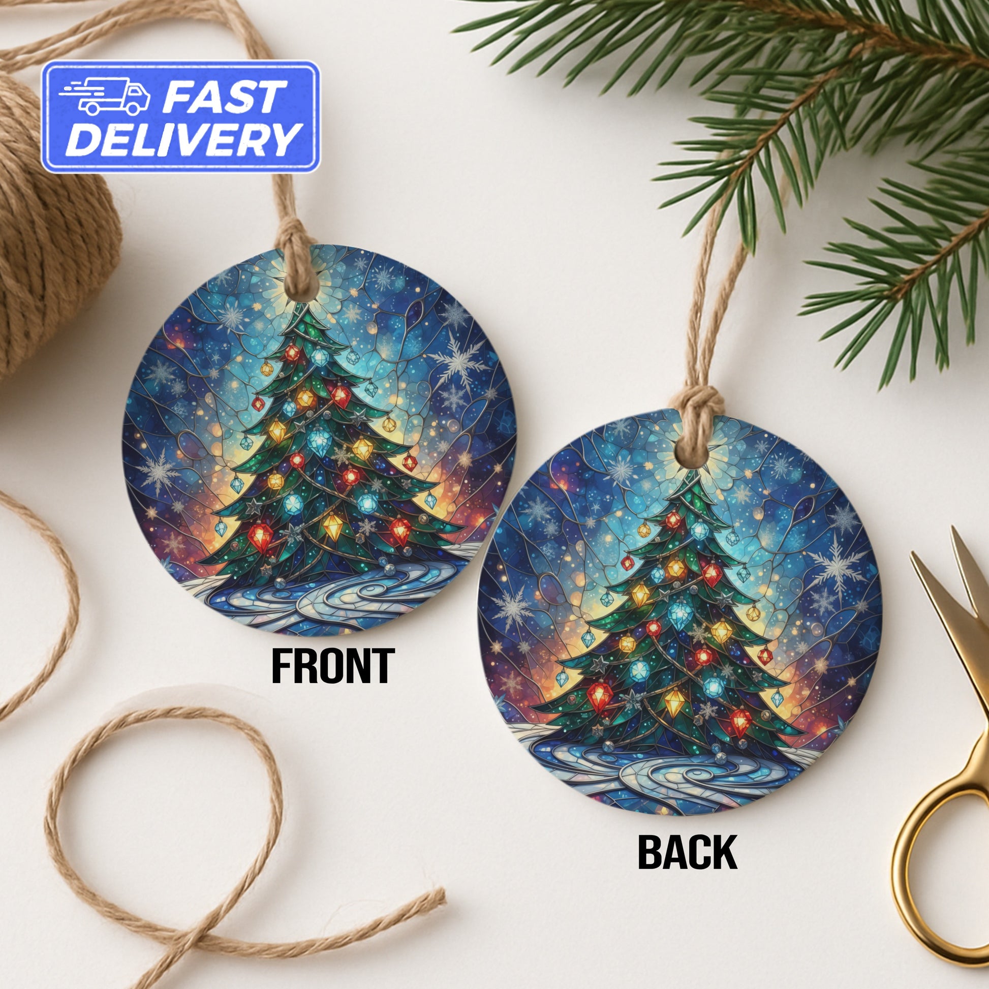 Christmas Tree Double-Sided Ornament Holiday product