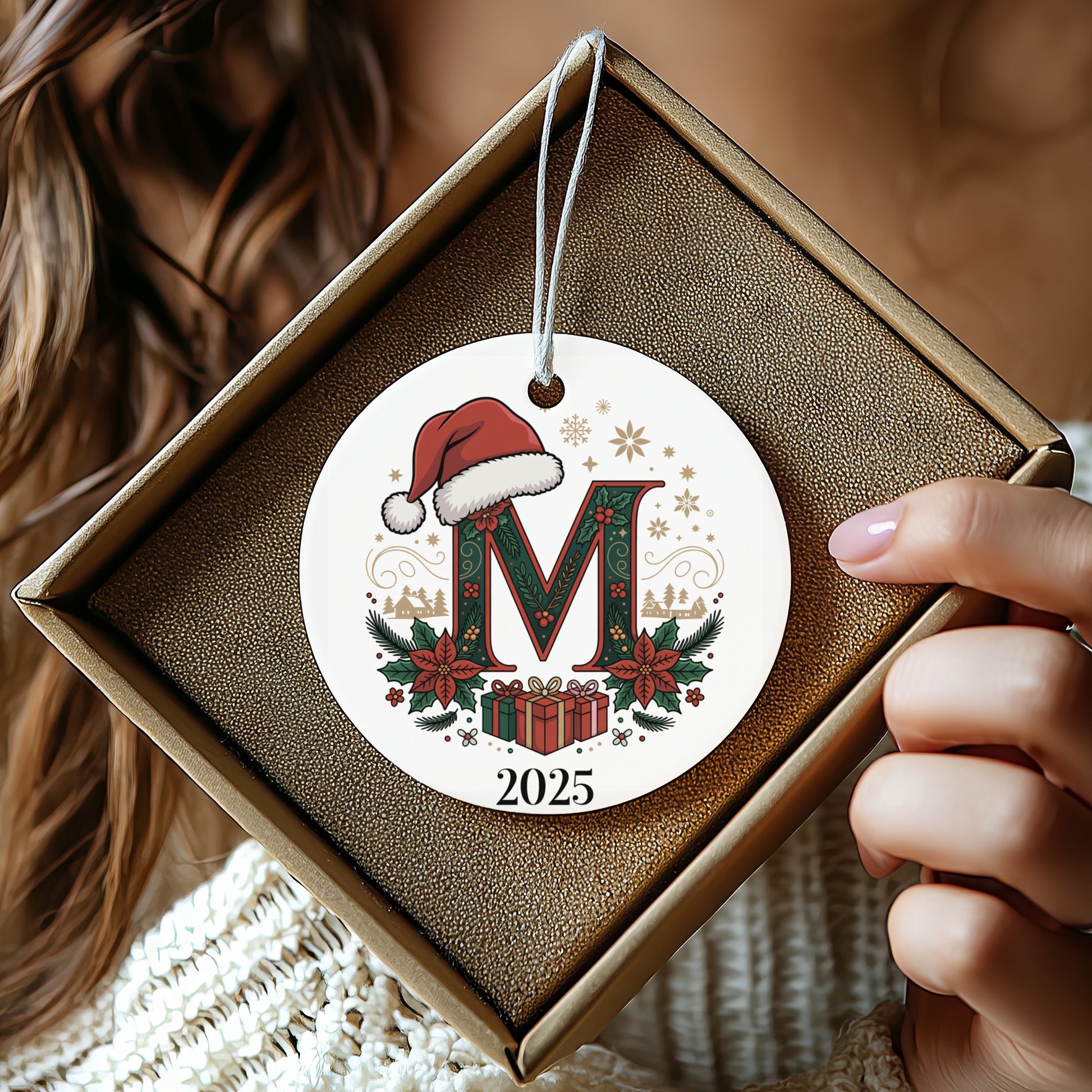 Festive Personalized 2025 Christmas Ornament product