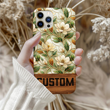 Custom Botanical Floral Design Phone Case for iPhone